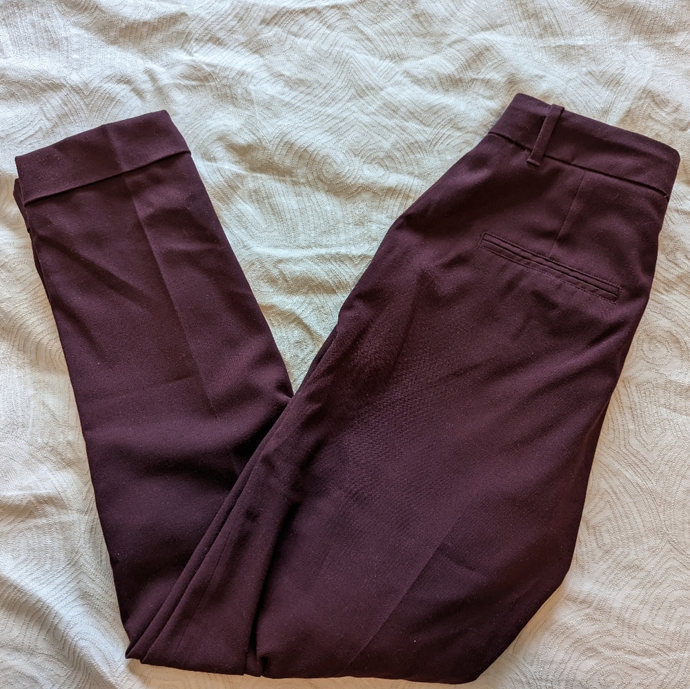 Frank and Oak Burgundy Trousers
